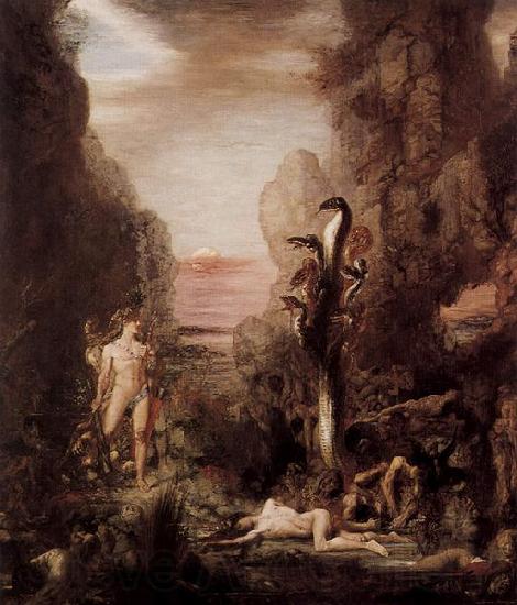 Gustave Moreau Herkules und die Lernaische Hydra Spain oil painting art